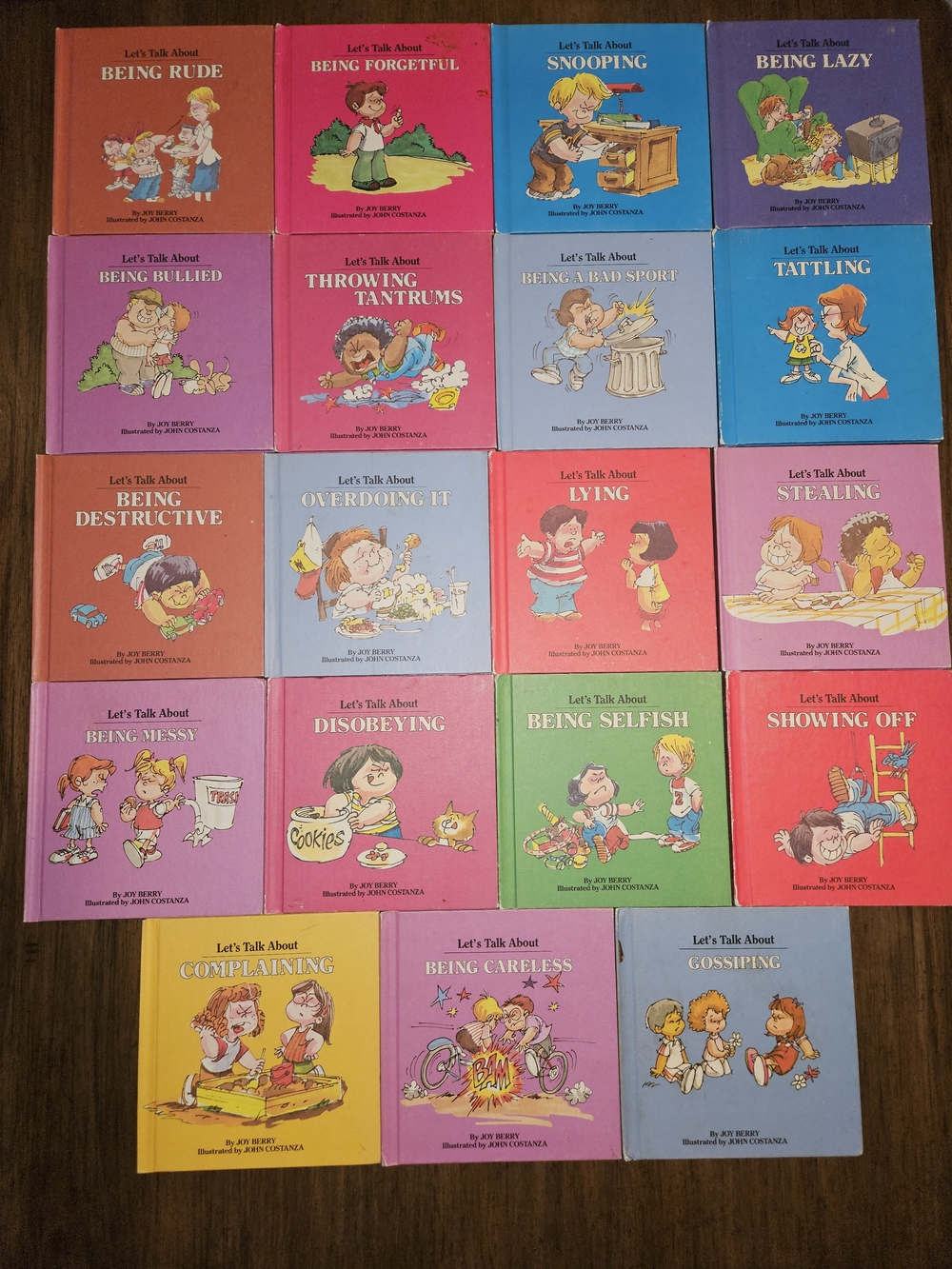 Vintage Let's Talk About Kids Board Book Collection - Multi-Color- 19 Set